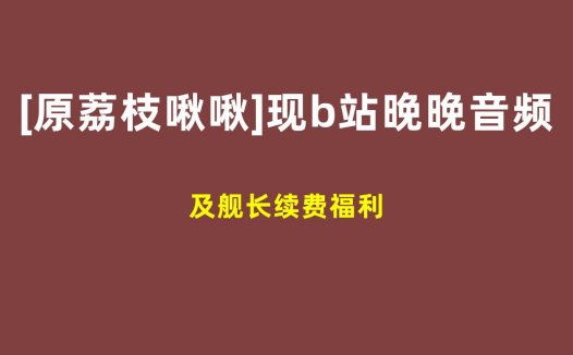 荔枝啾啾5部asmr视听定制，b站晚晚biu私人订制音频资源