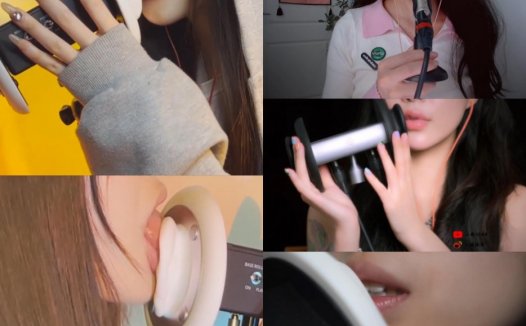 油管清影ASMR助眠,慢节奏的掏耳声