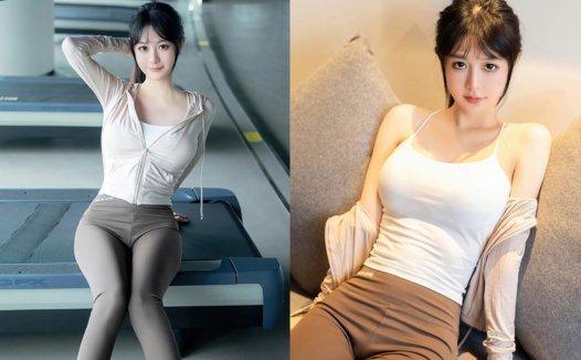 模特谢小蒽作品合集，海边一道美丽的风景线