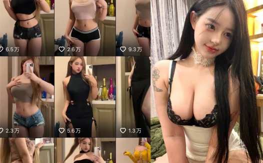 小U优优子维密资源，春日花园中的汉服长裙