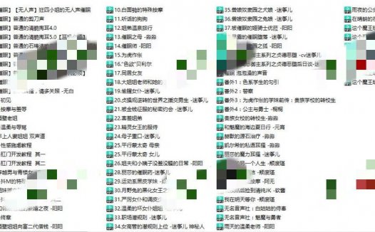 无名音声社cv迷筝儿音声音频作品汇总