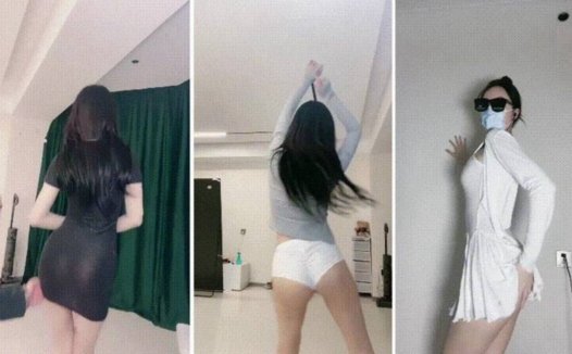 抖音丁姐影子舞蹈视频，钉钉直播摘口罩跳舞会议录屏