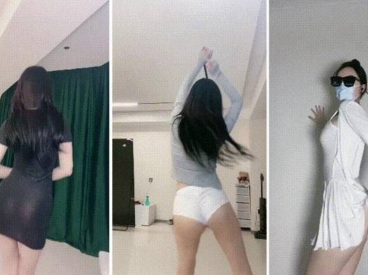 抖音丁姐影子舞蹈视频，钉钉直播摘口罩跳舞会议录屏